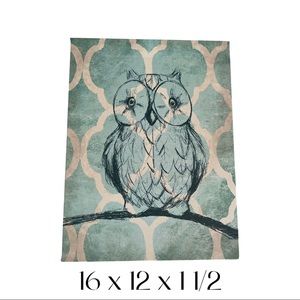 Owl canvas wall decor